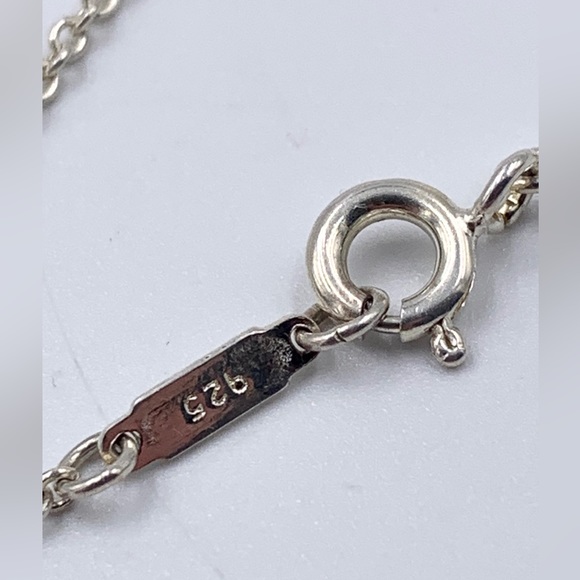 Authentic Tiffany & Co 925 silver 1837 triple Bar Lariat drop dangle Necklace - Picture 6 of 9